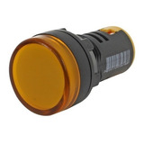 Sinaleiro Led Iluminado 22mm 12v Amarelo L20 Metaltex (i)