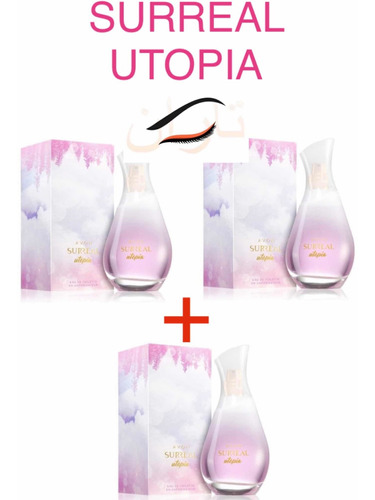 Kit C 3un.: Colônia Avon Surreal Utopia 75ml Cada