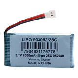 Bateria Original Para Drone 3.7v 2000mah Recarregável 25c