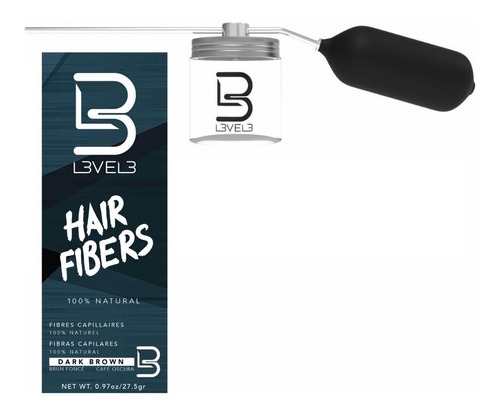 Fibra Capilar Y Aplicador Level 3 Hair Fiber Cabello Y Barba