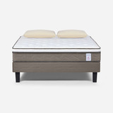 Cama Europea New Style 6 De 2 Plazas + Almohadas Memory Max