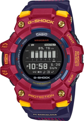 Reloj Casio G-shock Gbd100bar-4 Para Caballero Color De La Correa Azul