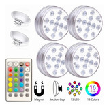 Luces De Piscina Decorativas Led Con Mando A Distancia 4pcs