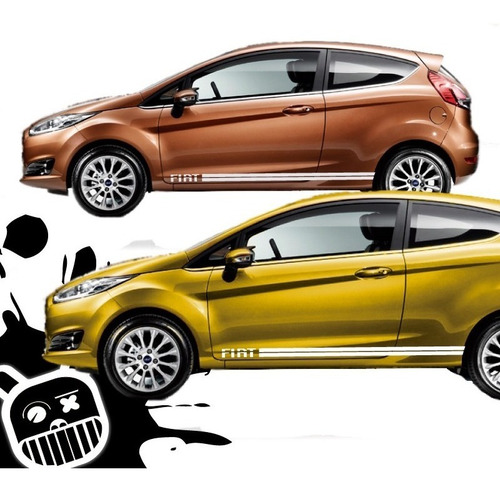 Ford Fiesta Calco, Ploteo Decorativo Lateral Sport !