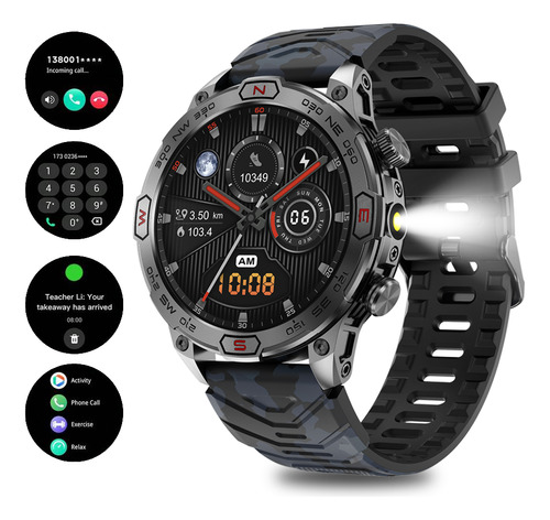 Reloj Inteligente Bt Call,impermeable,deportivo Para Hombres