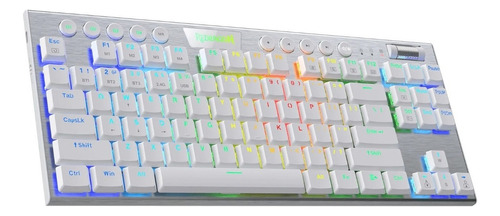 Teclado Mecanico Redragon Horus White K621w-rgb Tkl,wireless