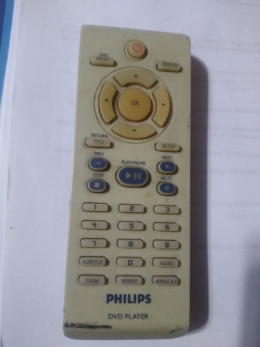 Control Remoto Original Philips P/reproductor De Dvd 
