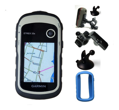 Gps Garmin Etrex 32x Kit Soportes + Funda