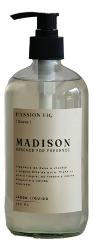 Jabón Líquido 500 Ml Passion Fig Transparente Madison