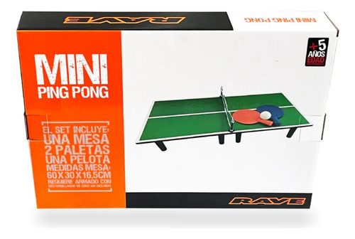 Juego De Mesa Mini Ping Pong Rave Ik0403