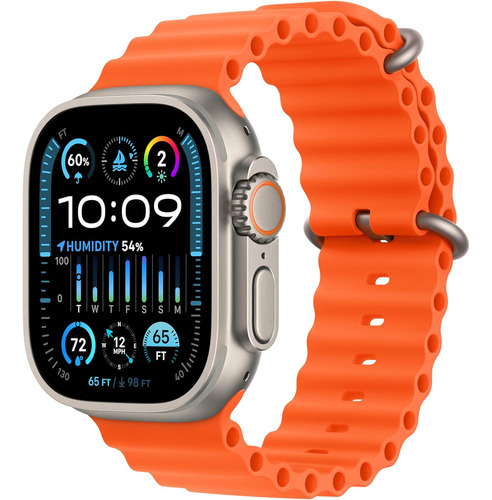Apple Watch Ultra 2 49mm Titantio Gps+cel Malla Ocean Orange