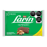 Chocolate Larín Almendra 10 Piezas De 24 Gramos Nestle