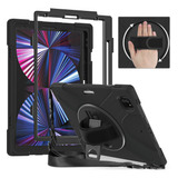 Carcasa Resistente Para iPad Pro 12.9 2021 Con Correa