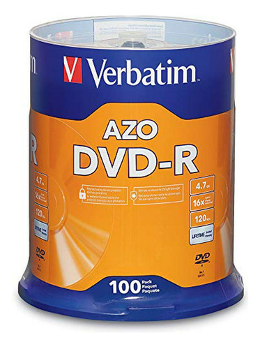 Dvd-r Verbatim 4.7gb 16x-100 Udes.