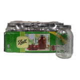 Mason Jar Ball Caja Con 12 Frascos De 32 Oz Boca Regular