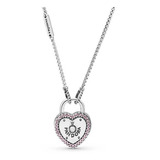 Collar Pandora En Forma De Corazón 100% Plata + Kit Gratis