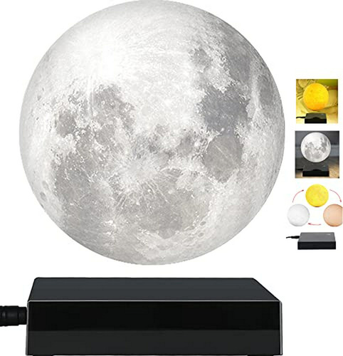 Lámpara De Luna Levitante Vgazer, Luz De Luna 3d Flotante Y 