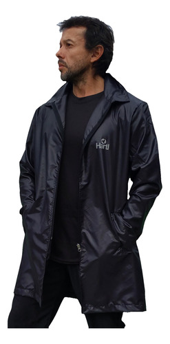 Id437 Hartl Campera Piloto Semi Impermeable Sport Casual