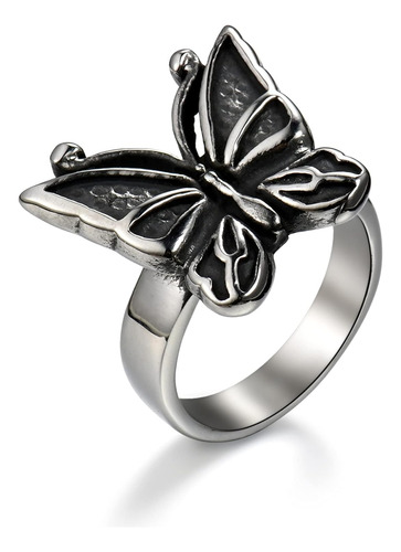 Anillos Gtica De Flores De Mariposa Para Mujer Anillo De Ace