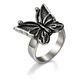 Anillos Gtica De Flores De Mariposa Para Mujer Anillo De Ace