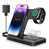 3 En 1 Soporte Carga Inalámbrico Para iPhone/iwatch/airpod