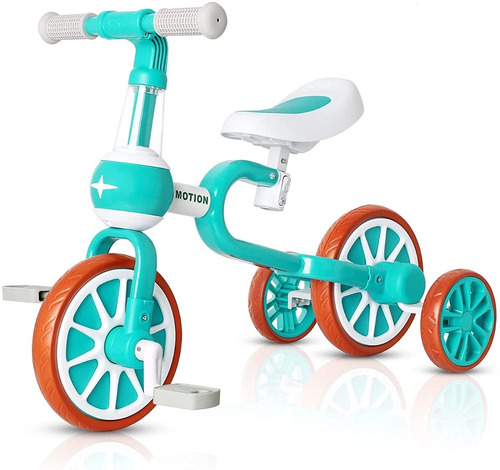 Bicicleta Triciclo Equilibrio Con Ruedas Auxiliares Niños 