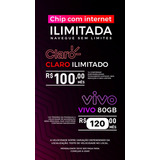 Chip Vivo Pos Pago 80gb Internet Ilimitada Vivo Regular