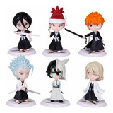 6pcs Anime Bleach Acción Figura Modelo Juguete Niños Regalo