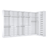 Kit Closet Modulado 6 Módulos A250cm 100% Mdf M582.b