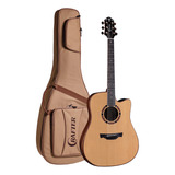 Violão Folk Cutway Aço Crafter Vl D-17ce Pro Com Bag M-line