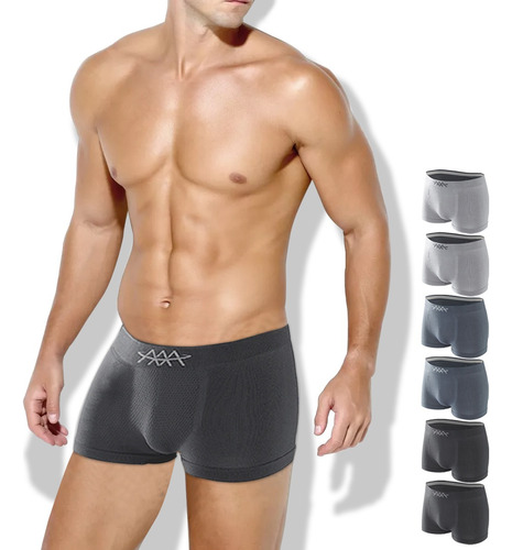 Boxer Deportivo Transpirable Hombre Tela Suave 6 Piezas