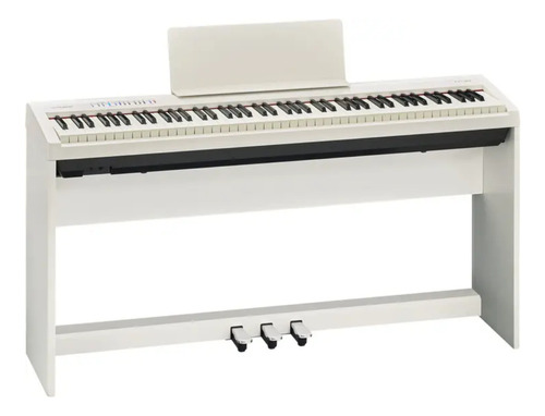 Piano Digital Roland Fp30x Wh 88 Teclas + Estante + Pedal
