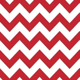 Ciclorama Impreso Blanco Y Rojo Chevron 1.34 X 5.5m