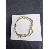 Pulsera De Oro Florentino Trenzada 10k 0.250