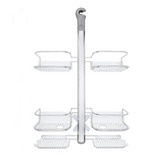 Organizador Ducha Oxo Aluminio Colgante 4 Estantes Inox