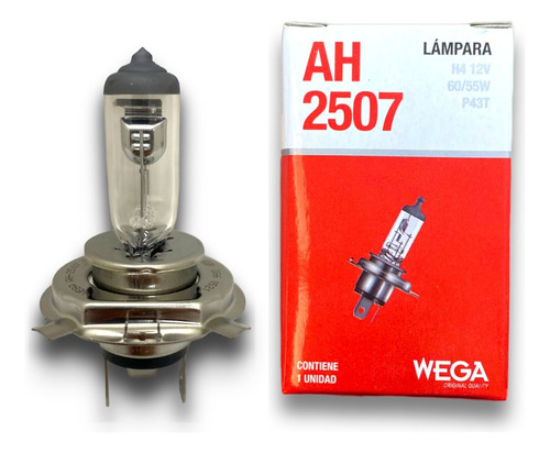 Lampara H4 12v 60w / 55w Premium Alta Y Baja Importada Wega
