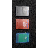 3 Memory  Card Para Playstation 2 Originales 