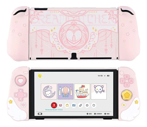 Case Capa Shell Proteção Tpu Ergonômico Joycon Para Switch 