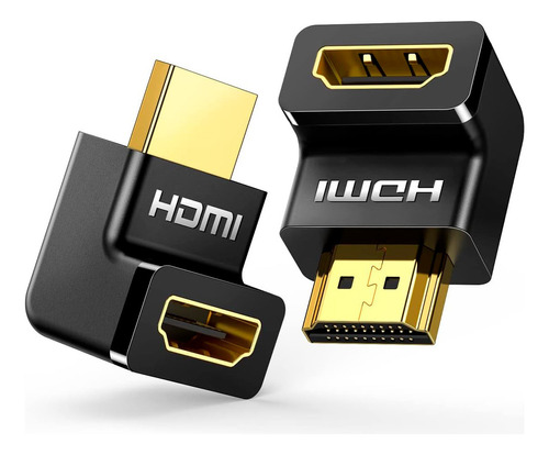 Adaptador Hdmi 4k Ugreen Cople 270° Angulo Recto Macho A Hembra 2 Pack