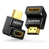 Adaptador Hdmi 4k Ugreen Cople 270° Angulo Recto Macho A Hembra 2 Pack