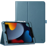 Funda Fintie Para iPad 9ª 8ª 7ª Gen 10.2  Soporte Lápiz Azul