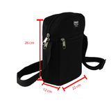 Shoulder Bag Bolsa Tiracolo Mdd 26cm X 22cm X 12cm - Preta