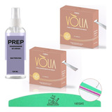 Kit Fibra De Vidro Volia Para Alongamento Unhas Gel C/ Prep 