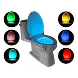 Luz Led Para Inodoro 8 Colores Con Sensor Movimiento  