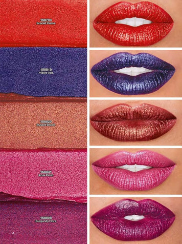 Labial Indeleble Power Stay Avon Glitter 16 Horas Duración Acabado Mate Con Glitter Color Violet Volt