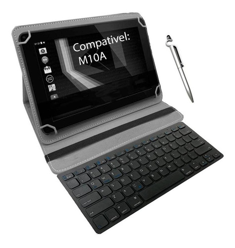 Capa Mini Teclado Para Tablet Multilaser M10a +caneta