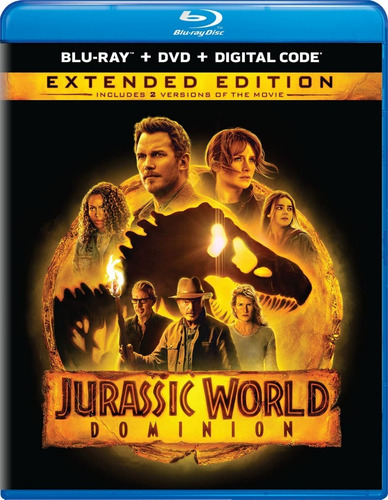 Blu Ray Jurassic World Dominion Dvd Estreno Extended