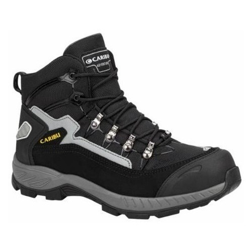 Bota Hiker De Caballero Caribu 362 Color Negro/ Gris