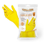 Luva De Látex Multiuso Amarela Limpeza/ Jardinagem - 1 Par