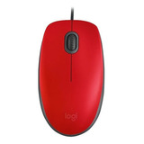 Mouse Logitech Usb M110 Silent  90% Mas Silencioso Rojo